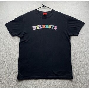 Nelk Boys Full Send T-Shirt Mens Medium M Multicolor Spellout Black Podcast